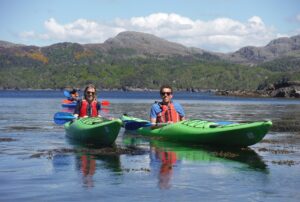 kayakers on the water