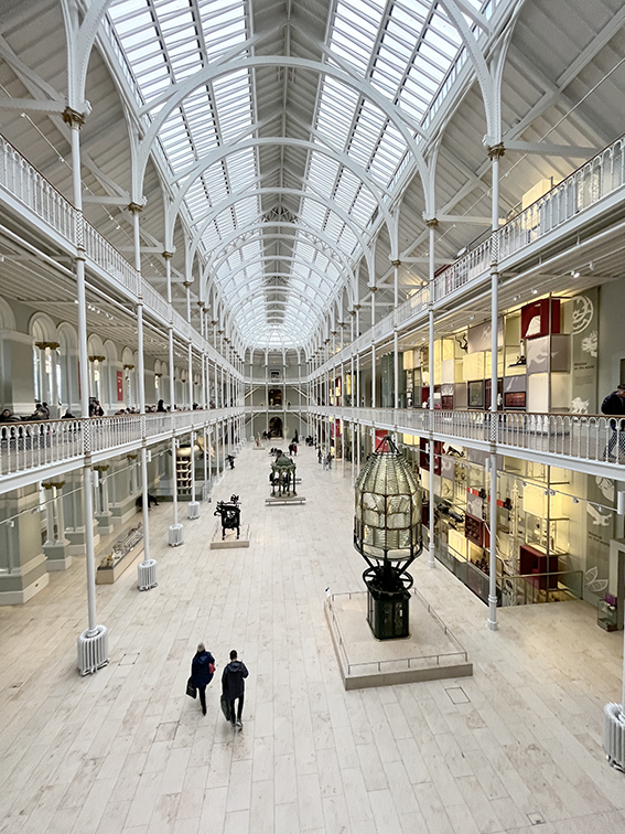 Inside the National Museum of Edinburgh
